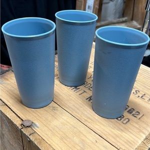 Vintage blue 12 oz tumblers Believed new without tags. Reusable Picnics …